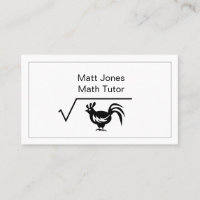 Funny Math Tutor or Teacher Square Root Of Chicken