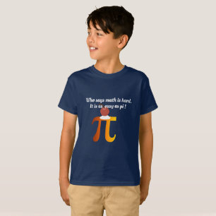 Funny Math Wiz Math Puns As Easy As Pi Symbol kids T-Shirt