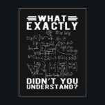 Funny Mathematician Physicis Teacher Science Nerd Postcard<br><div class="desc">Funny Mathematician Physicis Teacher Science Nerd . Funny Math Physics Lover.</div>