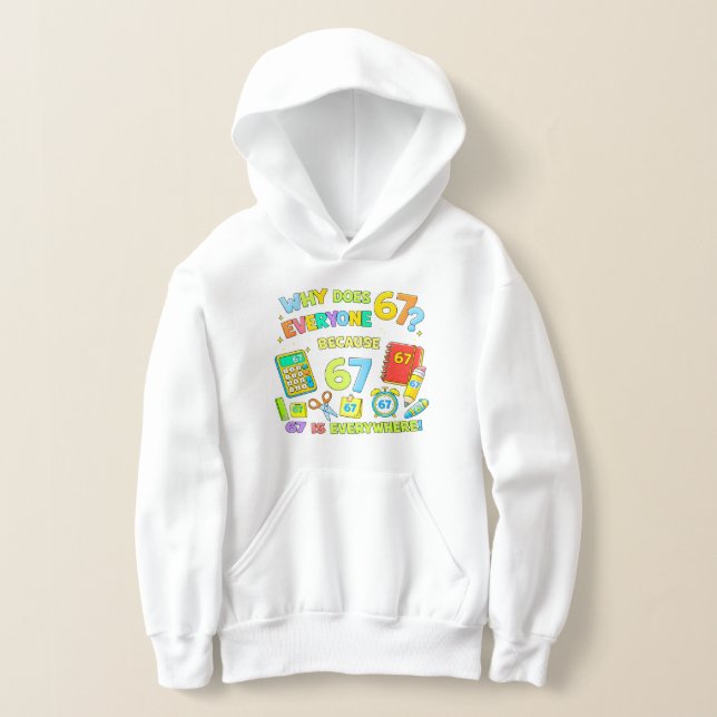 Funny Maths Joke Hoodie for Kids School (Laydown)