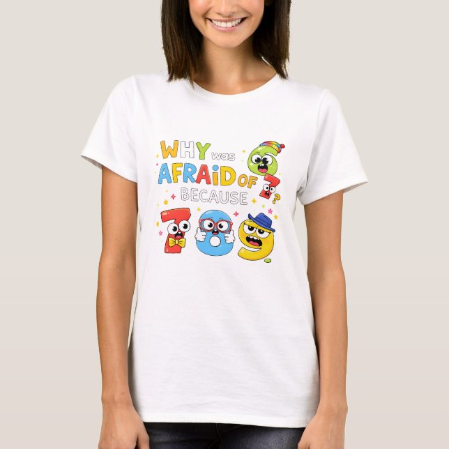 Funny Maths Numbers Joke T Shirt for Kids (Front)