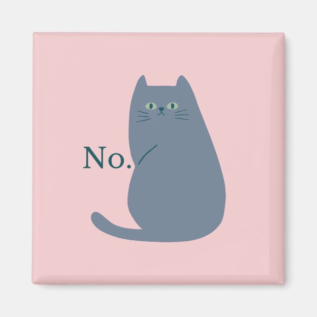 Funny Mean Cat Magnet (Front)