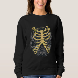 Funny Mechanic Car Engineer Skeleton Mechanics Fat Sweatshirt