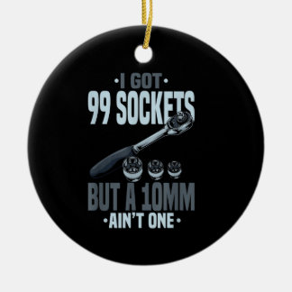 Funny Mechanic Gift For A Car Mechanic Ceramic Ornament