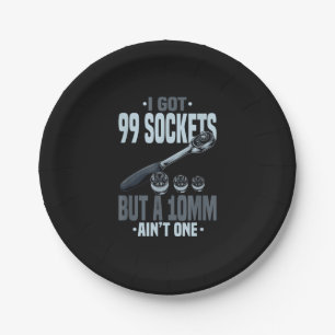 Funny Mechanic Gift For A Car Mechanic Paper Plate