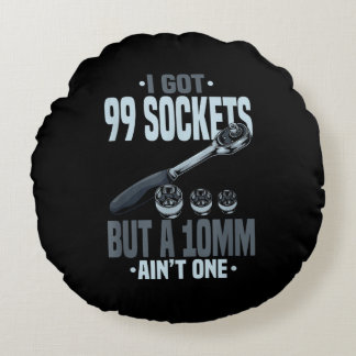 Funny Mechanic Gift For A Car Mechanic Round Pillow