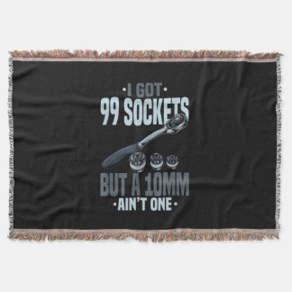 Funny Mechanic Gift For A Car Mechanic Throw Blanket
