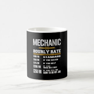 Funny Mechanic Hourly Rate Coffee Mug