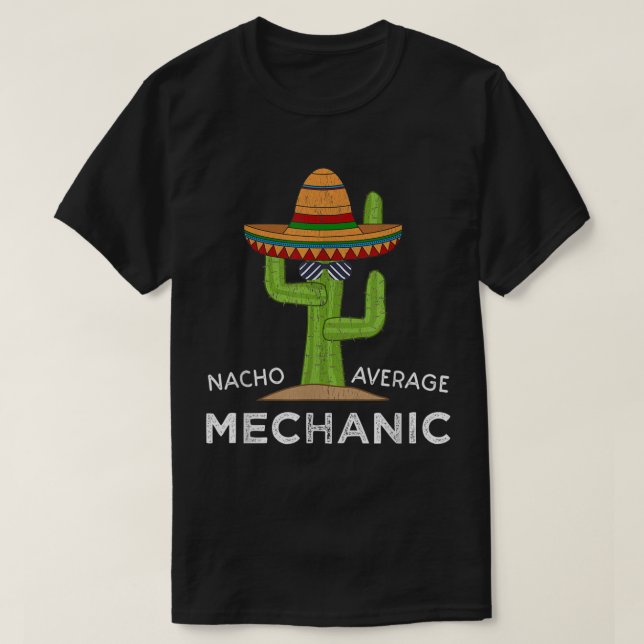 Funny Mechanic Humour Saying T-Shirt (Design Front)