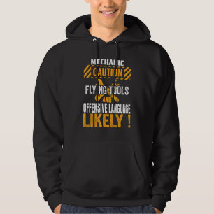 Funny Mechanic Maintenance Man Garage Cars Technic Hoodie