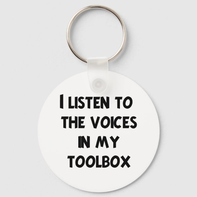 Funny Mechanic T-shirts and Gifts Keychain (Front)