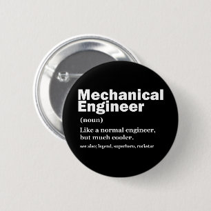 Funny Mechanical Engineer Definition Engineering 2 Inch Round Button