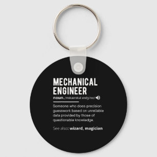Funny Mechanical Engineer Definition Engineering Keychain