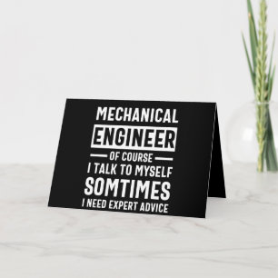 Funny Mechanical  Engineer Gift Card