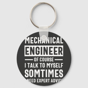 Funny Mechanical Engineer Gift Keychain