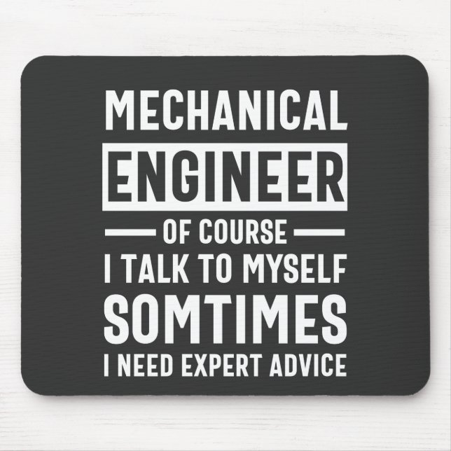 Funny Mechanical  Engineer Gift Mouse Pad (Front)