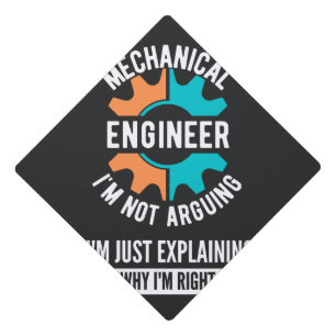 Funny Mechanical Engineer, Mechanical Engineering Graduation Cap Topper