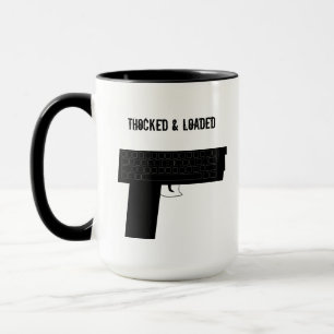 Funny Mechanical Keyboard Coffee Tea Mug Cup Thock