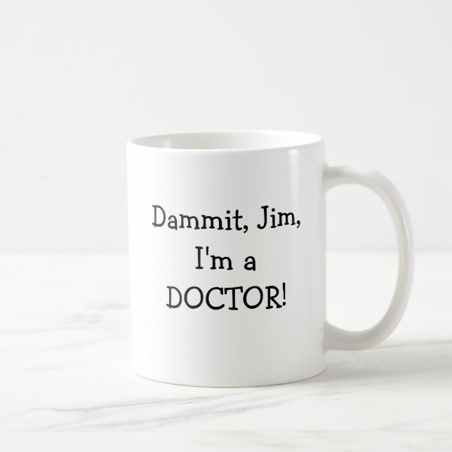 Funny Med School Graduate Intern Resident Doctor Coffee Mug (Right)