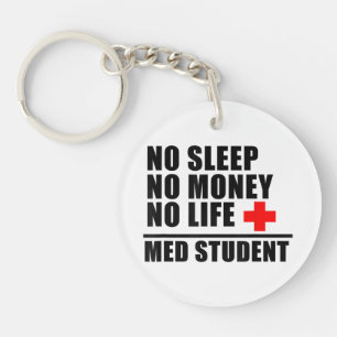 Funny Med School T ShirtTrust Me Im Almost A Docto Keychain