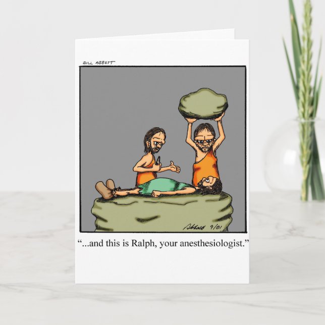 Funny Medical Gift! Card (Front)