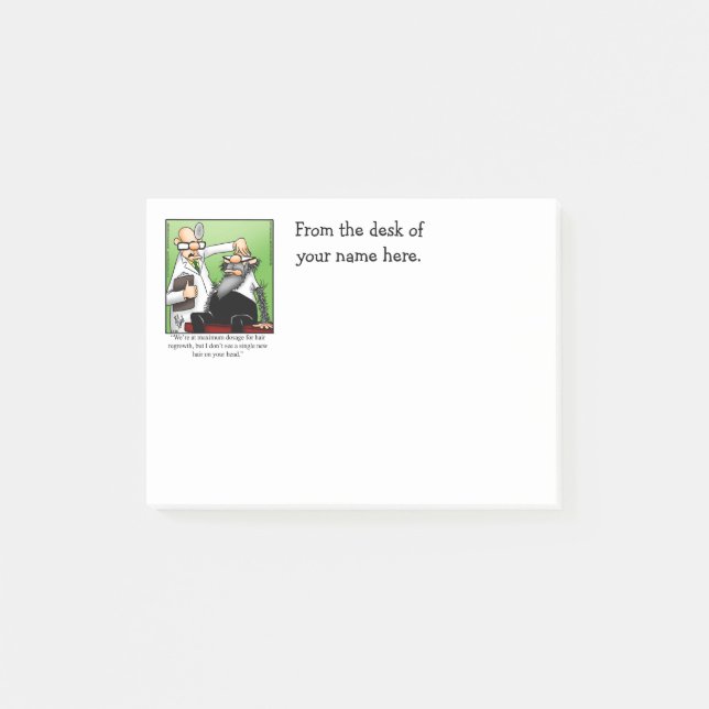 Funny Medical Humour Personalizable Post It Notes (Front)