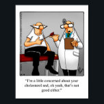 Funny Medical Humour Poster Gift<br><div class="desc">Wonderfully funny and slightly sarcastic cartoon characters in hilarious situations that’s sure to bring a smile to anyone’s face. Great fun for the wonderfully funny, slightly sarcastic character you know! Enjoy spreading the laughter with this hilarious medical humour poster gift by artist Bill Abbott. "Spectickles" the internationally syndicated comic has...</div>