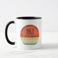 Funny medical lab tech mlt vintage sunset