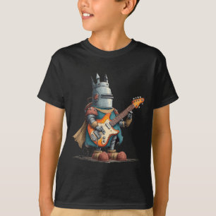 Funny Medieval Guitar Knight Costume for Knights T-Shirt