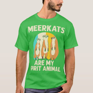 Funny Meerkat Gift Kids Men Women Boys Cool My Spi T-Shirt