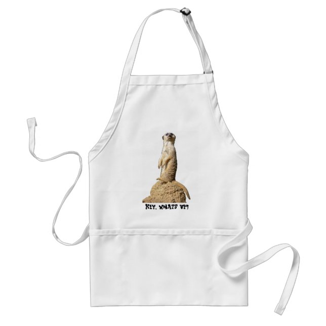Funny Meerkat Standing Up Standard Apron (Front)