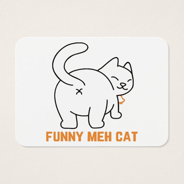 Funny Meh Cat  (Front)