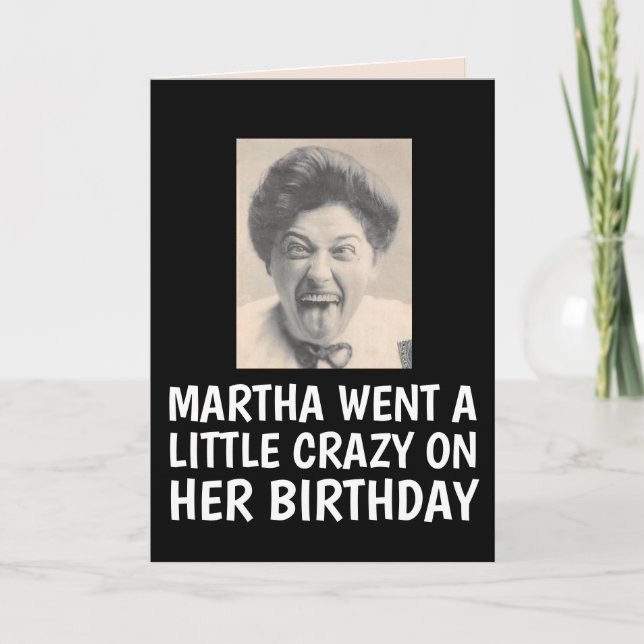 FUNNY MEILLEUR AMI RETRO FEMME CARTE D'ANNIVERSAIR (Devant)