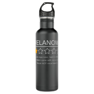 Funny Melanoma Awareness One Star Rating Cancer Su 710 Ml Water Bottle