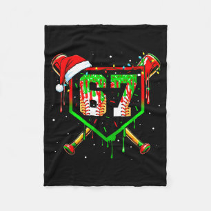 Funny Meme 67 Christmas Baseball Ice Cream Men Boy Fleece Blanket