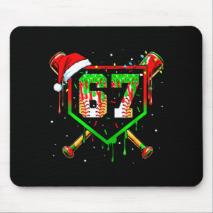 Funny Meme 67 Christmas Baseball Ice Cream Men Boy Mouse Pad
