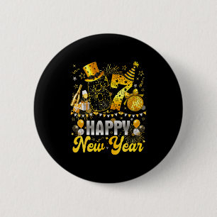 Funny Meme 67 Happy New Year 2026 Six Seven Family 2 Inch Round Button
