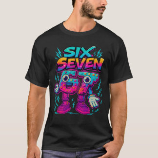 Funny Meme 67 Si Seven 6 7 Italian Brainrot Youth  T-Shirt