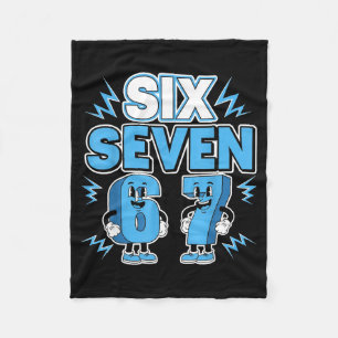 Funny Meme 67 Six Seven 6 7 Italian Brainrot Boys  Fleece Blanket
