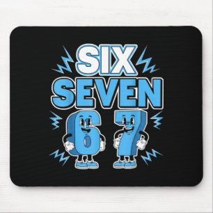 Funny Meme 67 Six Seven 6 7 Italian Brainrot Boys  Mouse Pad