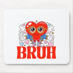 Funny Meme 67 Six Seven Bruh Valentine Heart Women Mouse Pad
