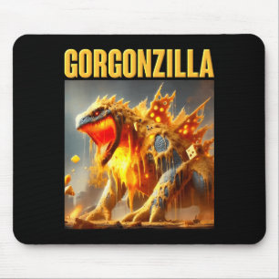 Funny meme gorgonzola ai italian cheese dragon mouse pad