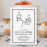 Funny Meme Humour Simple Black White 13th Birthday Invitation<br><div class="desc">Funny Meme Humour Simple Black White 13th Birthday Add a touch of humour to your 13th Birthday celebration with our 'Funny Meme Humour Simple Black White' themed invitation! Dive into a fun-filled event inspired by popular memes in a sleek black and white design. Customize your invite now and let the...</div>