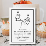 Funny Meme Humour Simple Black White 29th Birthday Invitation<br><div class="desc">Funny Meme Humour Simple Black White 29th Birthday Add a touch of humour to your 29th Birthday celebration with our 'Funny Meme Humour Simple Black White' themed invitation! Dive into a fun-filled event inspired by popular memes in a sleek black and white design. Customize your invite now and let the...</div>