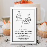 Funny Meme Humour Simple Black White 70th Birthday Invitation<br><div class="desc">Funny Meme Humour Simple Black White 70th Birthday Add a touch of humour to your 70th Birthday celebration with our 'Funny Meme Humour Simple Black White' themed invitation! Dive into a fun-filled event inspired by popular memes in a sleek black and white design. Customize your invite now and let the...</div>