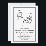 Funny Meme Humour Simple White 101st Birthday  Invitation<br><div class="desc">Funny Meme Humour Simple Black White 101st Birthday Add a touch of humour to your 101st Birthday celebration with our 'Funny Meme Humour Simple Black White' themed invitation! Dive into a fun-filled event inspired by popular memes in a sleek black and white design. Customize your invite now and let the...</div>