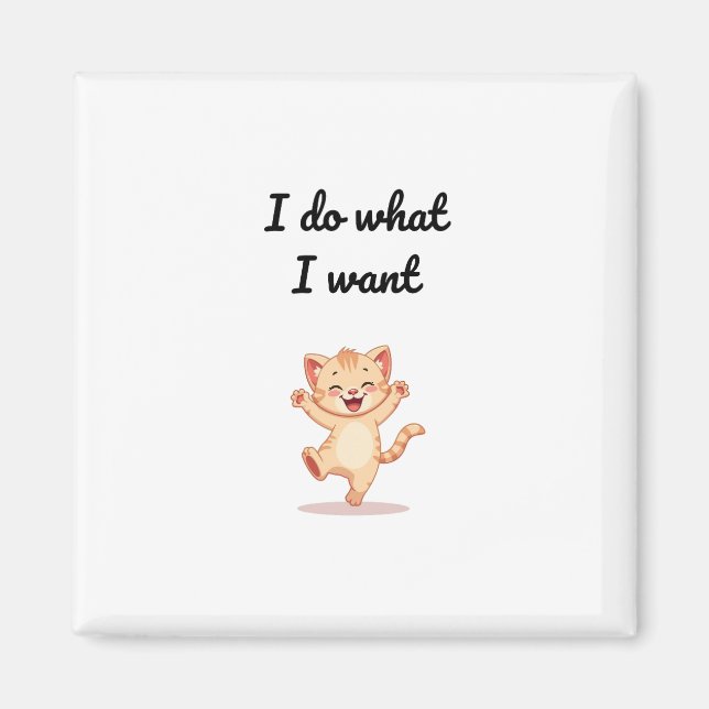 Funny Meme Illustration Magnet (Front)