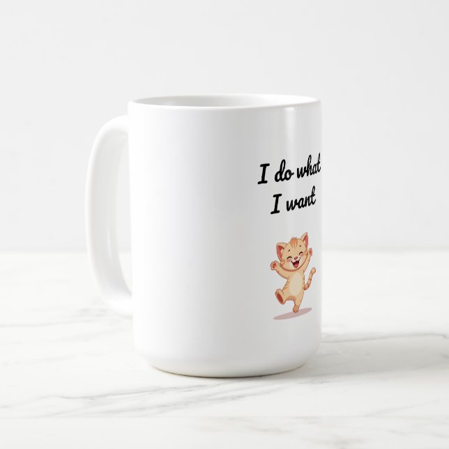 Funny Meme Illustration Mug (Front Left)