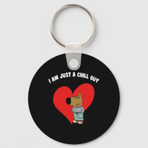 Funny Meme I'm Just A Chill Guy Valentine Couple M Keychain