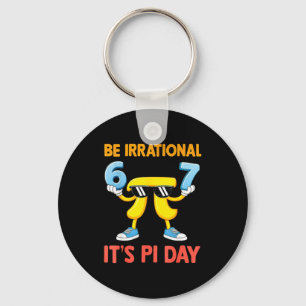 Funny meme six seven 67 day math science be keychain